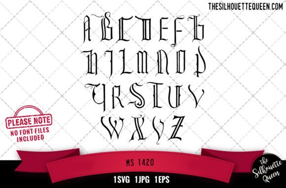 1420 Alphabets - ABC Letters for Modern Graphics and Crafts