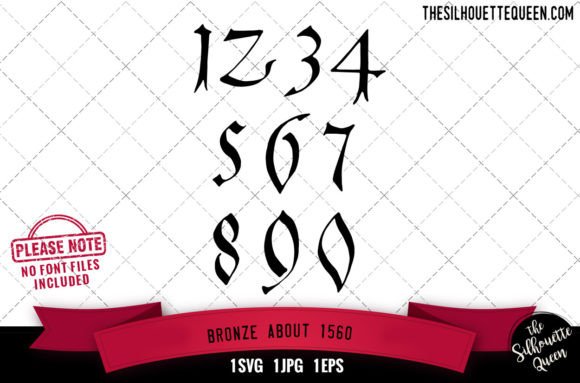 Bronze About 1560 Numerals: A Crafts and Graphics Review