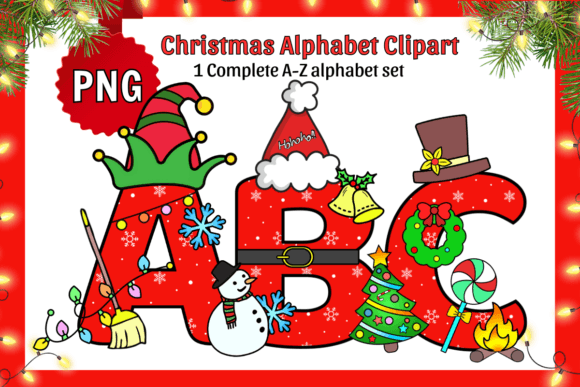 Christmas Alphabet PNG: A Designer's Review for Graphics and Crafts
