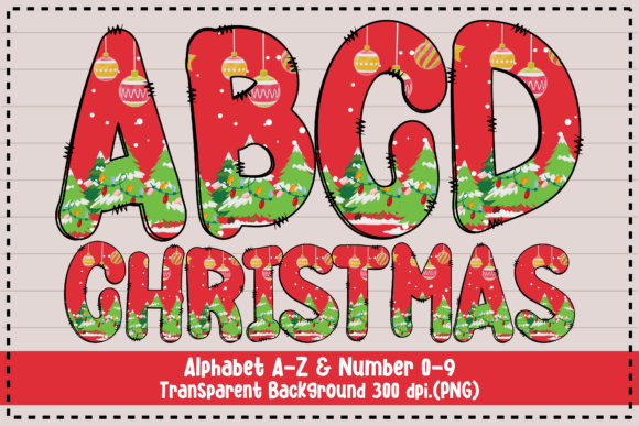 Christmas Doodle Letters and Number PNG: A Designer's Review