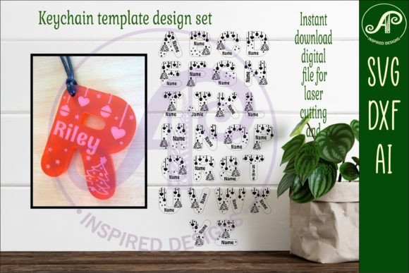 Christmas Theme Tag Letter Designs SVG for Laser Cutting and Winter Amp