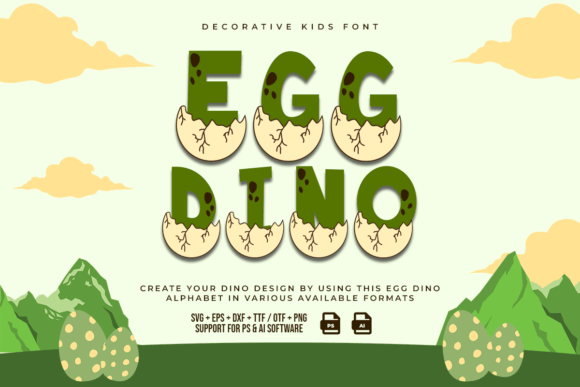 Egg Dino: The Ultimate Decorative Fonts for Whimsical Branding