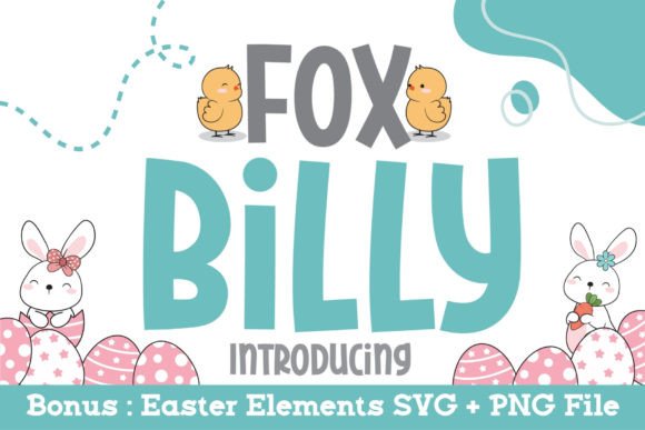 Fox Billy: The Bold Display Fonts for Handmade Crafts