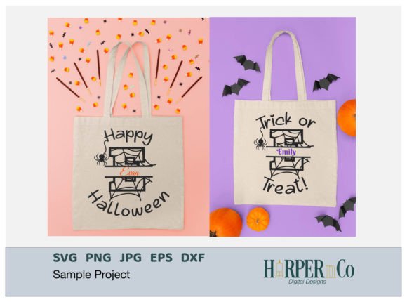 Halloween Monogram E SVG, Trick or Treat Graphics