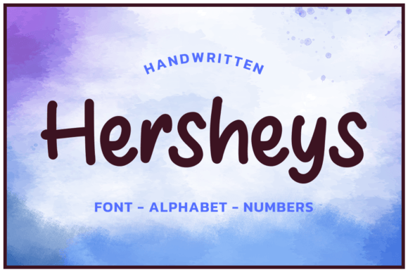 Hersheys Font Aplhabet: Premium Graphics for Crafts & Branding