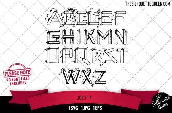 July Alphabets - ABC Letters for Graphics and Crafts