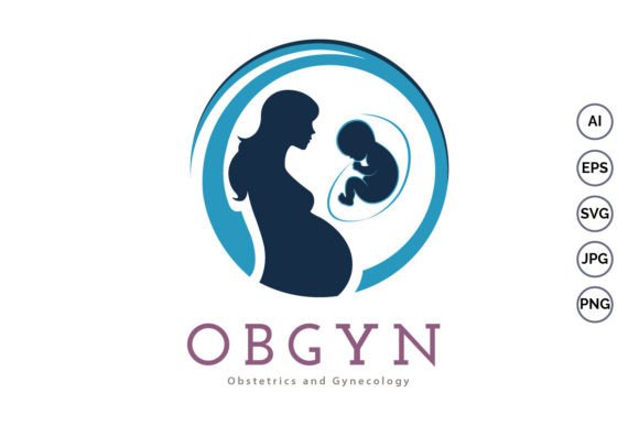 OBGYN Obstetrics and Gynecology Logo Graphics for Logos