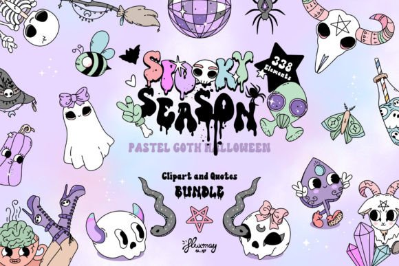 Pastel Goth Spooky Halloween Bundle: Graphics & Illustrations Review