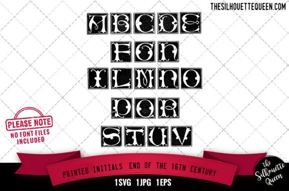 Printed Initials. End of the 16th: A Designer's Review