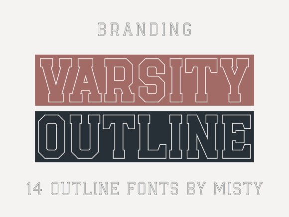 Varsity Outline Fonts: A Display Asset for Real Crafting