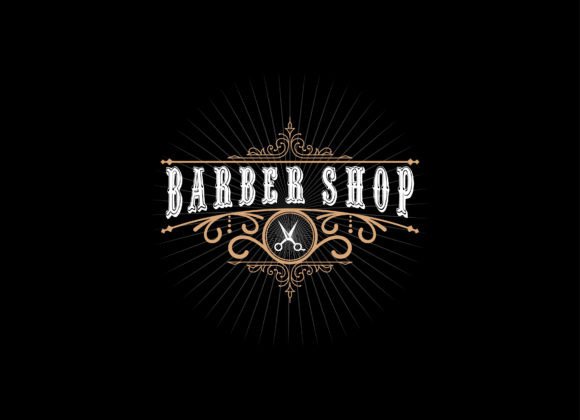 Vintage Barbershop Logo Design for Graphics and Logos