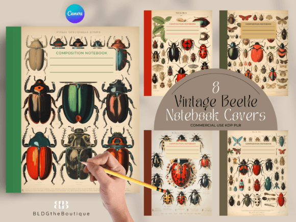Vintage Composition Notebook Covers KDP